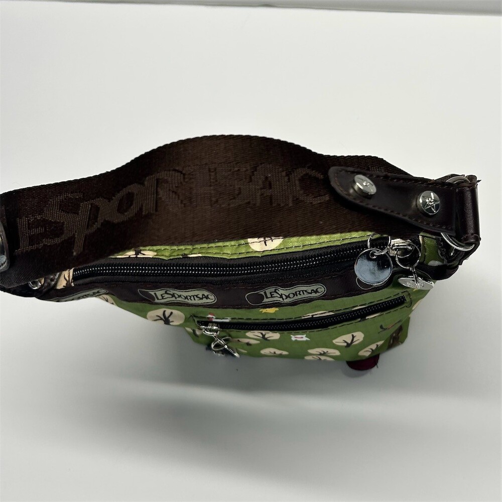 LeSportsac Mini Shoulder Bag Womens Green Forest Animal Print Mini - Picture 7 of 12